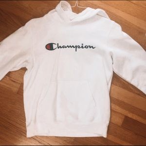 White Champion Hoodie